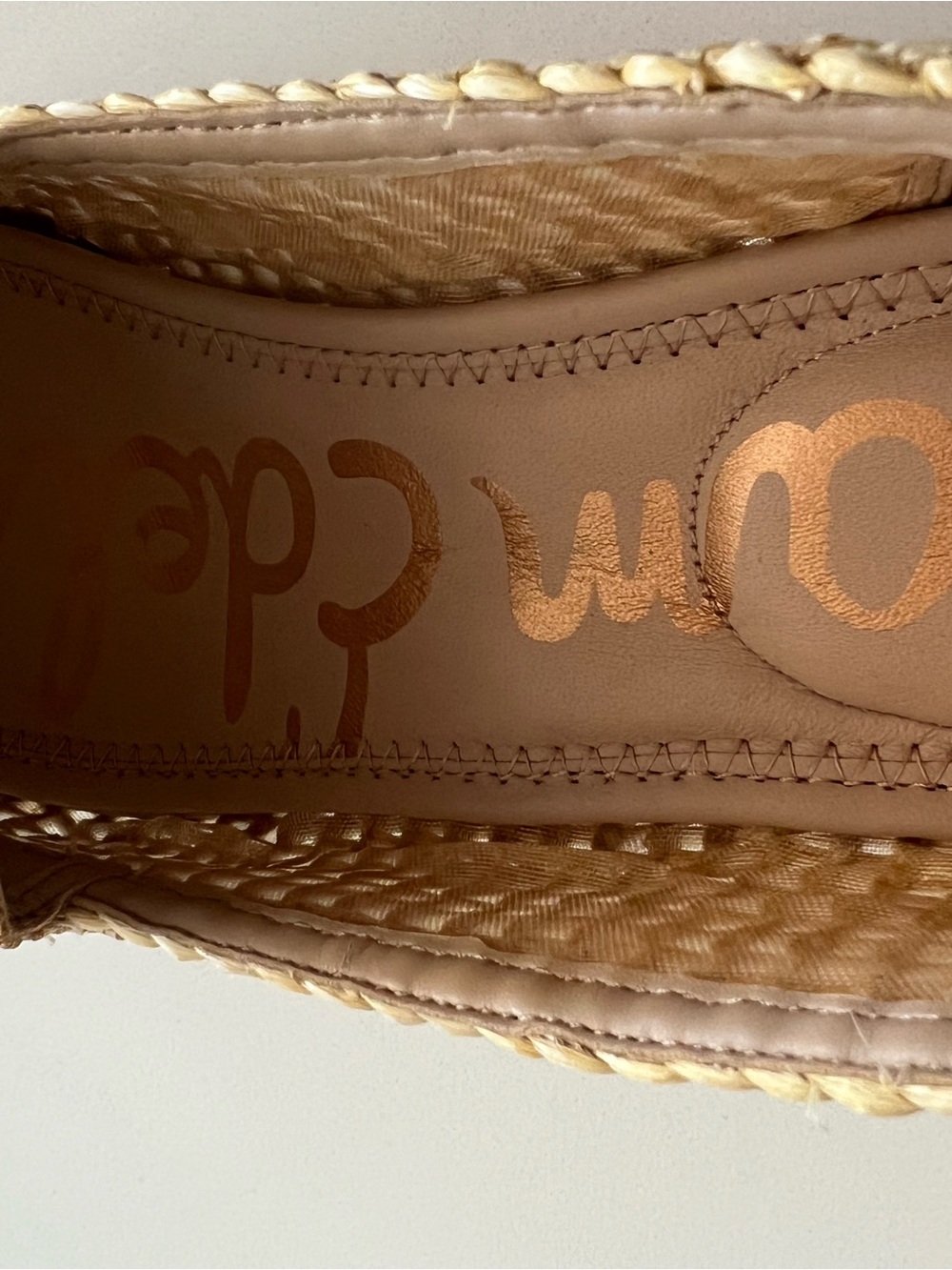 Sam Edelman Natural Raffia Floral Bit Loafers - Picture 6 of 8